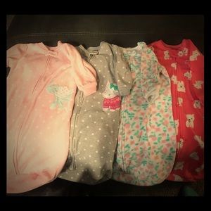 4 fleece sleep sacks